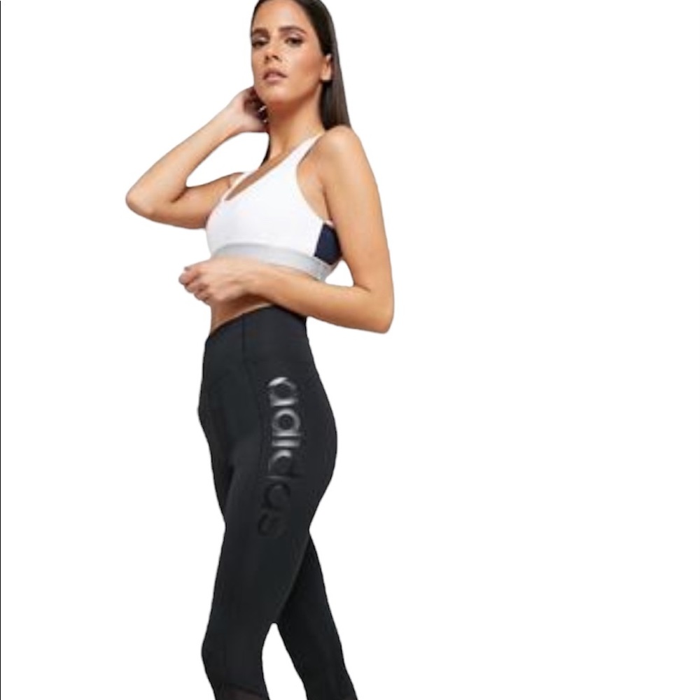 ADIDAS D2M HIGH RISE LOGO LEGGINGS